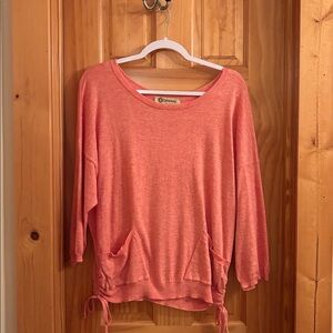 Democracy Coral Knit Top